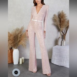 NADINE MERABI ELIZA WHITE JUMPSUIT